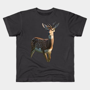 White Tail Spotted Deer Kids T-Shirt